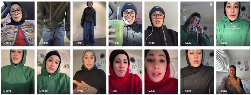 TikTok网红:美国90万粉丝生活搞笑女博主频道内容