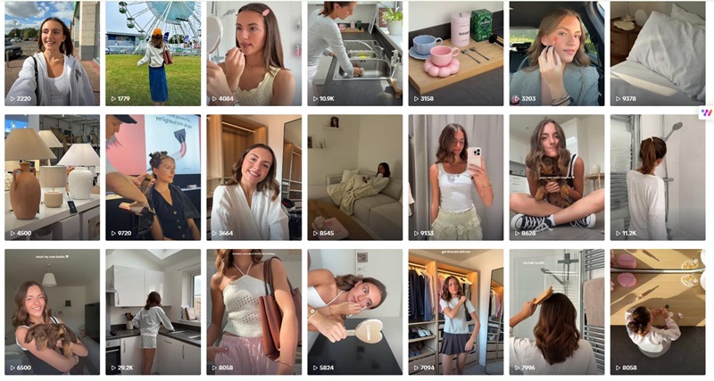 TikTok网红推荐：美国160万粉丝的穿搭时尚类博主频道内容