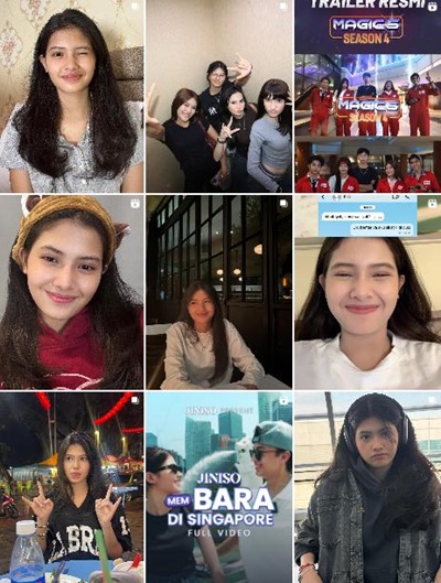 印度尼西亚美妆生活类头部博主频道内容