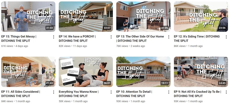 YouTube网红:加拿大生活家居DIY周边博主频道内容