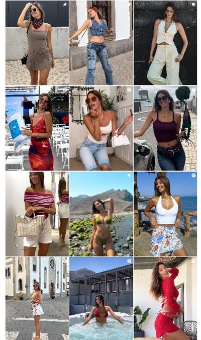 Instagram网红推荐：西班牙时尚穿搭类中小型博主频道内容