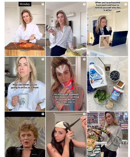 Instagram网红营销:美国日程生活分享和美食制作达人频道内容