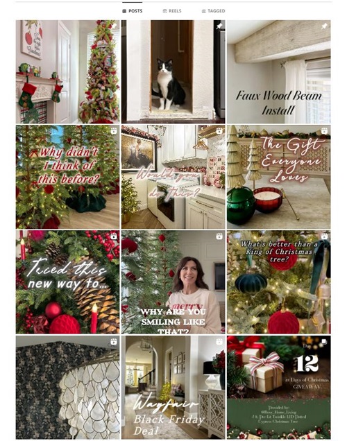 Instagram网红推广:美国生活家居DIY工具微型博主红人频道内容