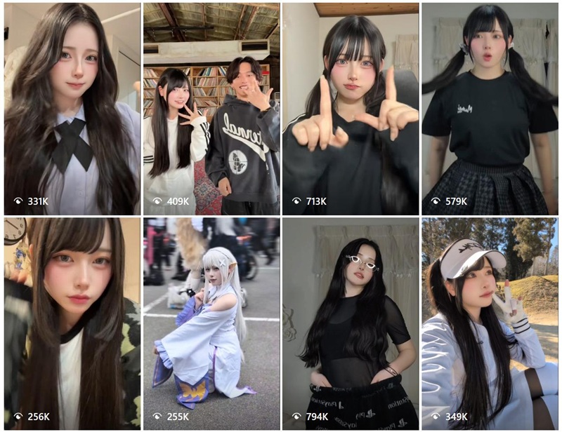Instagram网红推荐:88万粉丝日本Cosplay动漫网红频道内容