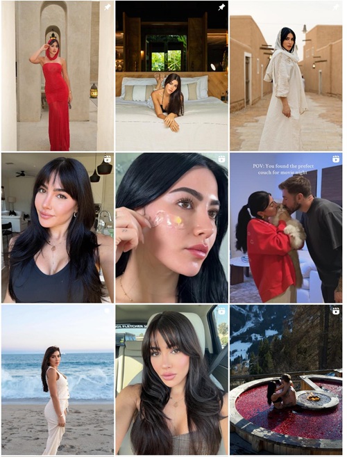 Instagram网红推广:生活在美国的旅游时尚类叙利亚达人频道内容