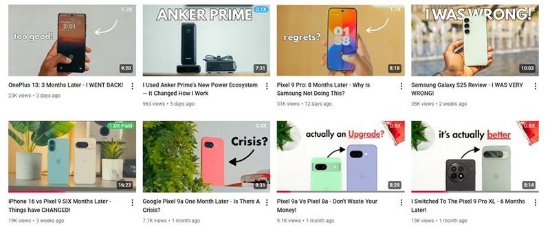 海外手机深度测评美国尾部博主频道内容