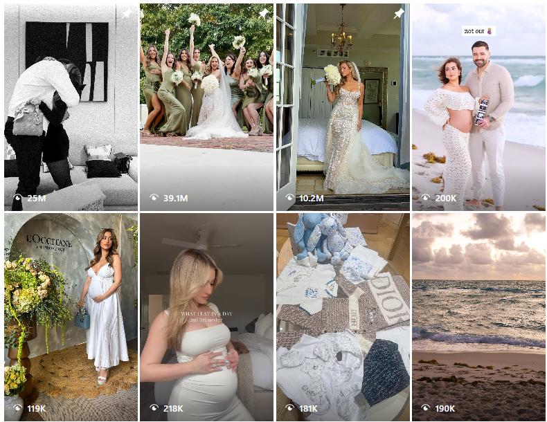 Instagram网红推广:美国时尚生活类KOL腰部博主频道内容