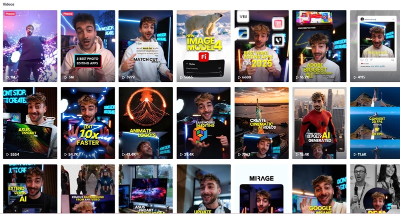 TikTok网红推广:英国科技测评分享类中腰部博主频道内容