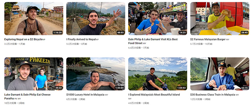 129万粉丝的Youtube澳大利亚旅游类红人