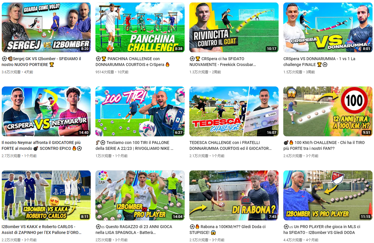 日本YouTube红人频道内容